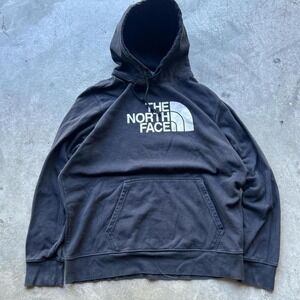 The North Face Center Logo Hoodie XL Y2K Skate Streetwear Pullover
